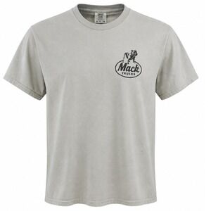 Mack Trucks T-Shirt Mens S Graphic Logo Grey Solid Regular Fit Modern